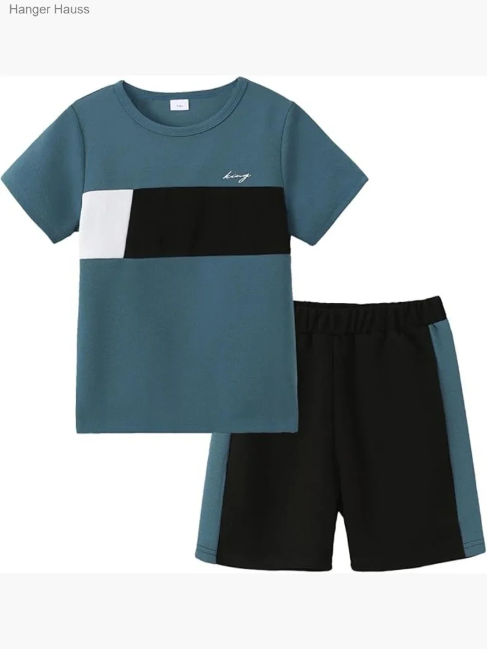 Kids 2 Piece Summer Outfit Set Short Sleeve T-Shirt & Shorts